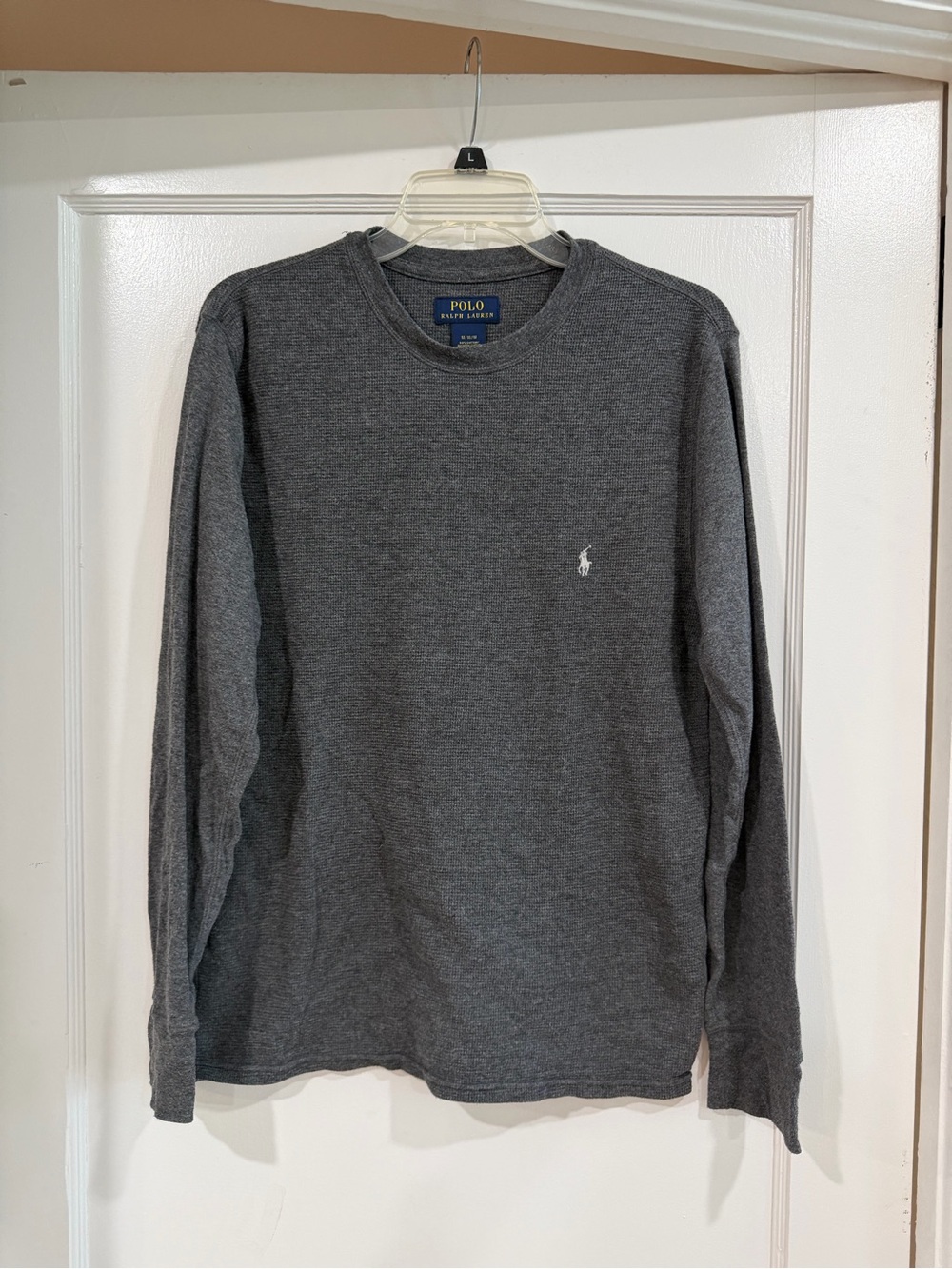 Polo by Ralph Lauren Dark Gray Long-Sleeve Crewneck Shirt